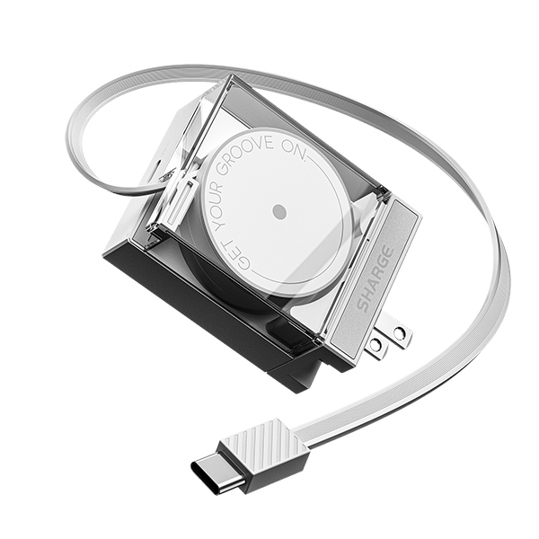 Sạc Sharge Retractable 65 White