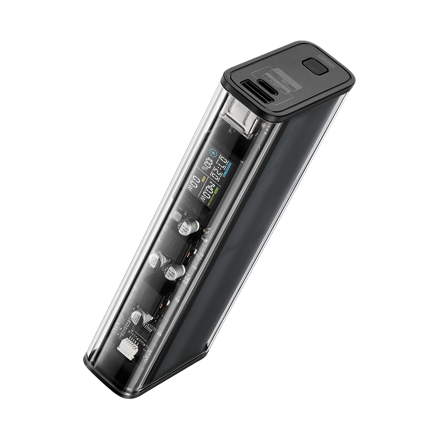 Pin trong suốt Shargeek 140 Black